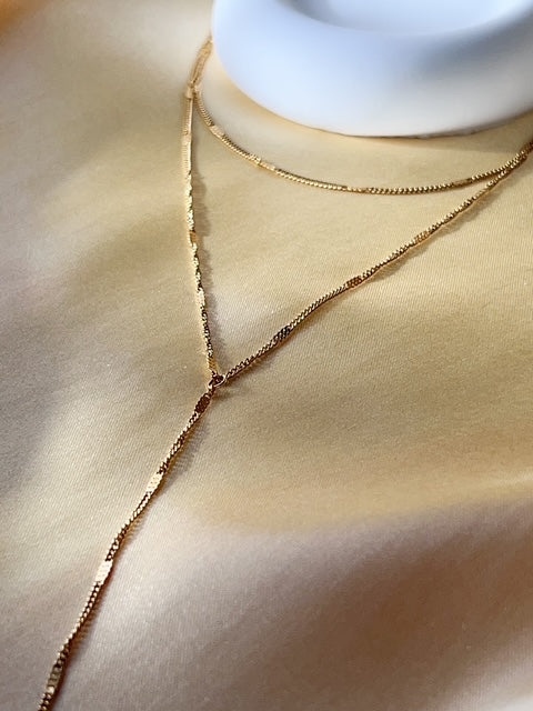 Cascade Link layered necklace