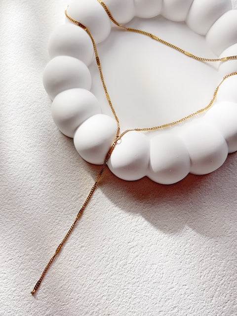 Cascade Link layered necklace